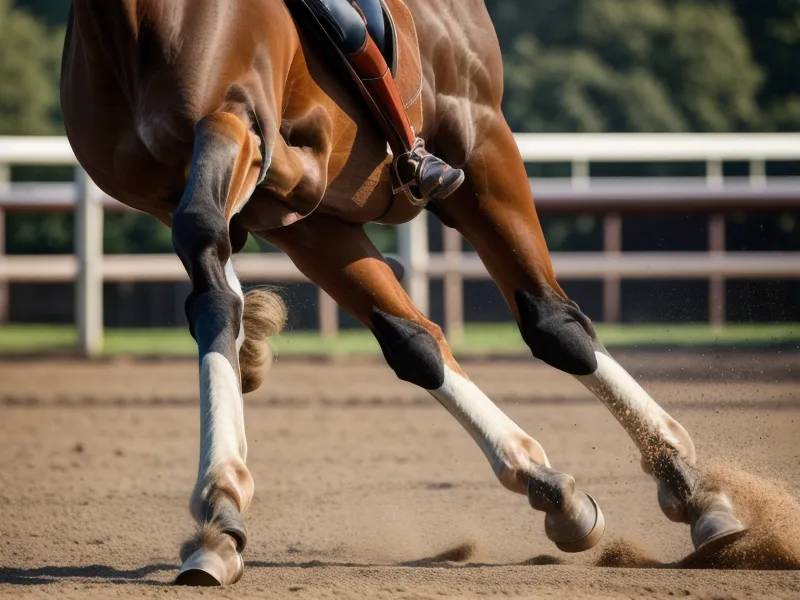 Croisement des antérieurs du cheval en appuyer, progression équestre en dressage