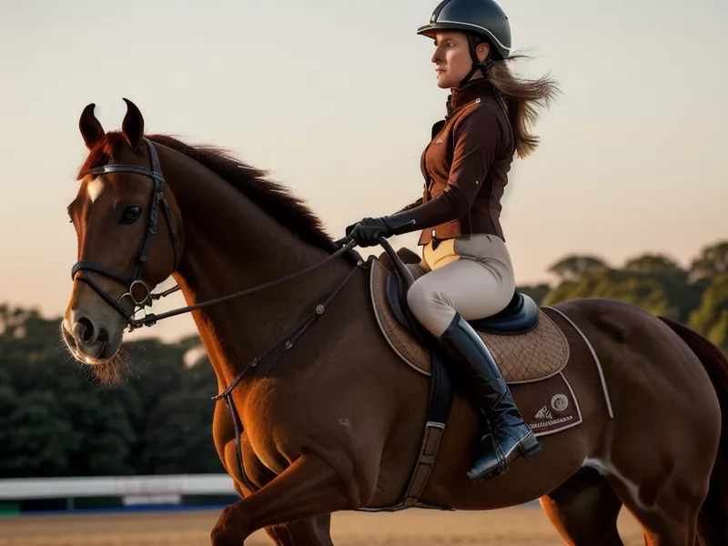 Cavalier amateur en appuyer sur la diagonale, travail latéral en dressage