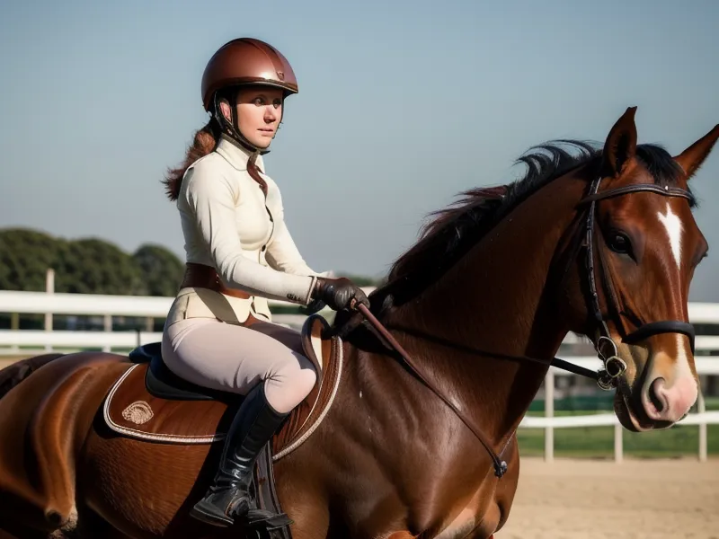 Mains d'une cavalière amateur ajustant les rênes pour un changement de pli en dressage