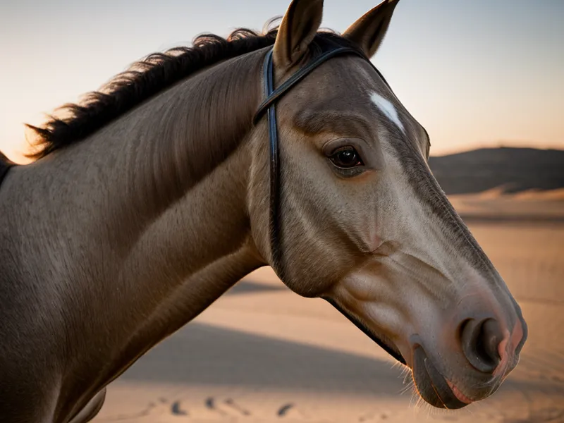 Cheval de dressage détendu qui mâchonne son mors, signe d'un contact stable et d'une main douce en équitation amateur