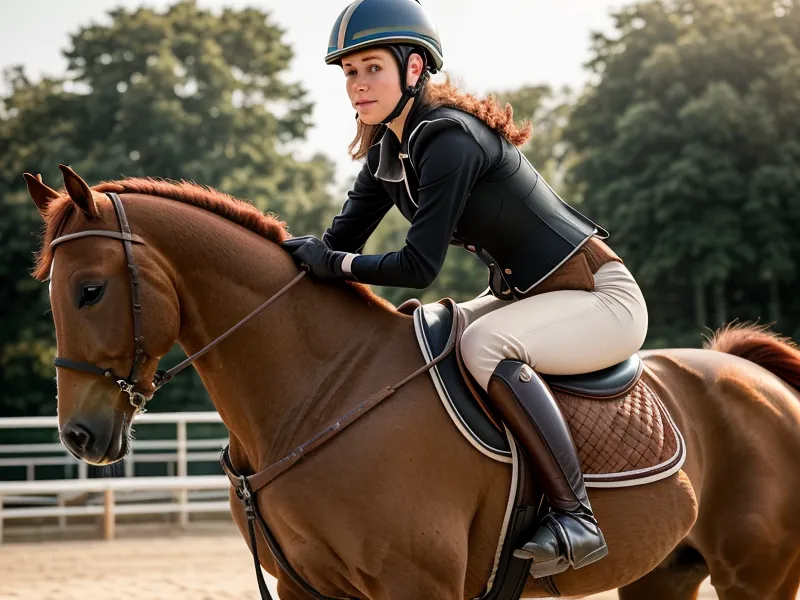Posture relâchée et sensations équestres pendant le travail du trot assis en carrière