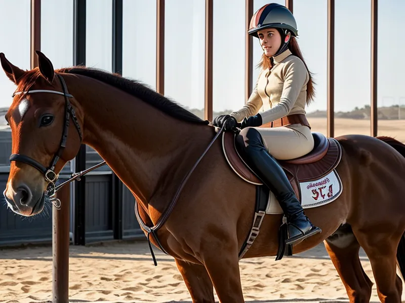 Mains d'une cavalière de club cherchant un contact léger sans tirer, pour garder la cadence au trot