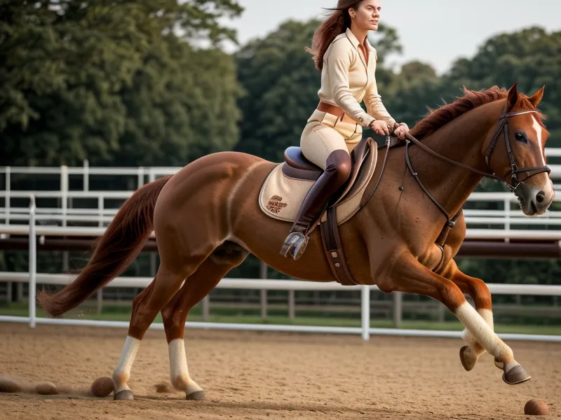 Vue entre les oreilles du cheval au trot cadencé, ligne droite tenue sans forcer sur les rênes